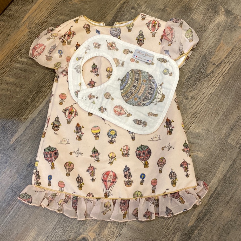 Atelier Choux Hot Air Balloon Dress + Bib